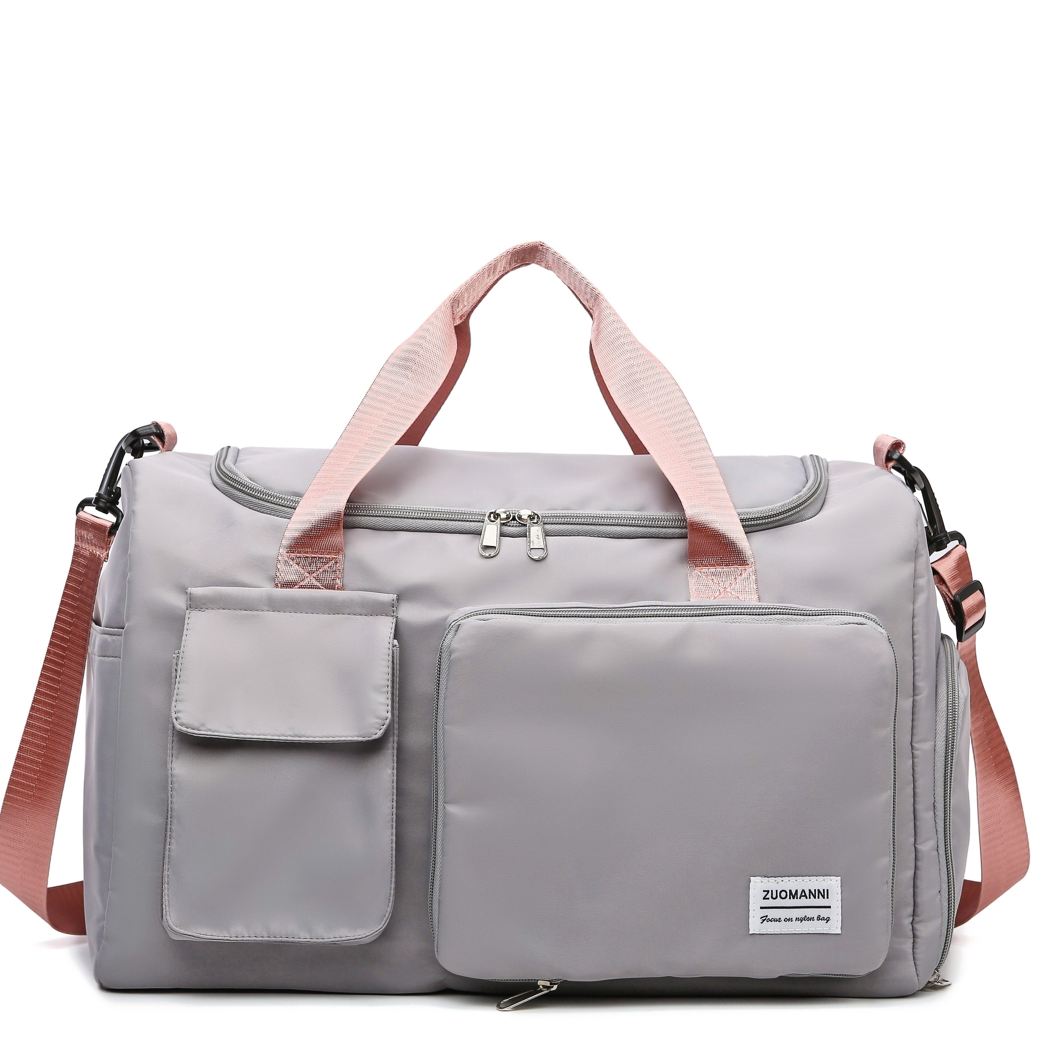 Bolso de Viaje Grande de Nylon con Correa Cruzada