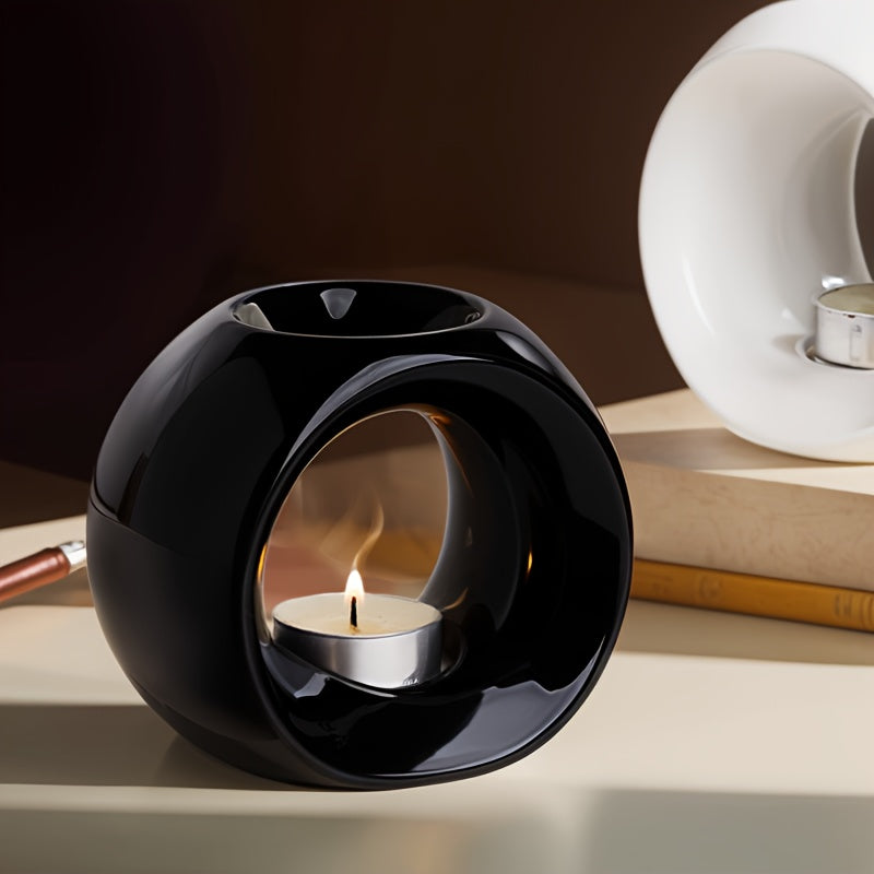 Oval Ceramic Oil Burner for Aromatherapy 