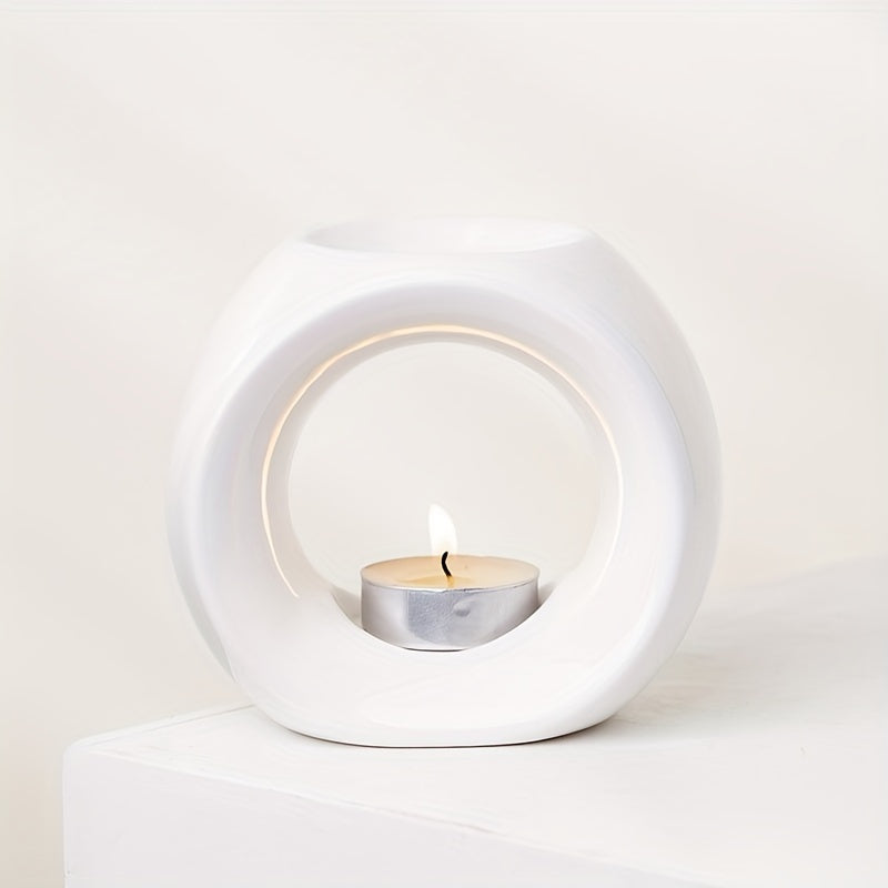 Oval Ceramic Oil Burner for Aromatherapy 