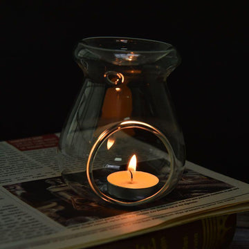 Clear Glass Holder for Scented Candles 