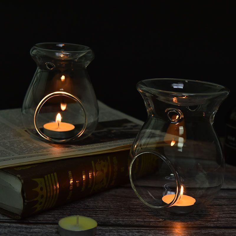 Clear Glass Holder for Scented Candles 