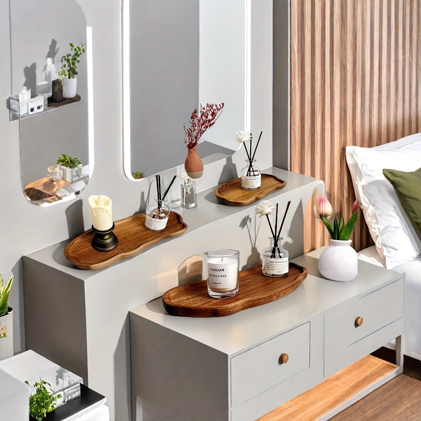 Bandejas de Madera para Baño: Almacenaje Elegante y Funcional