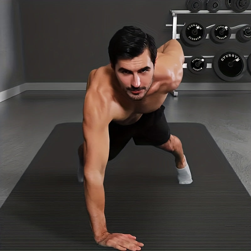 Esterilla de Yoga 2m Negra - Antideslizante y Acolchada