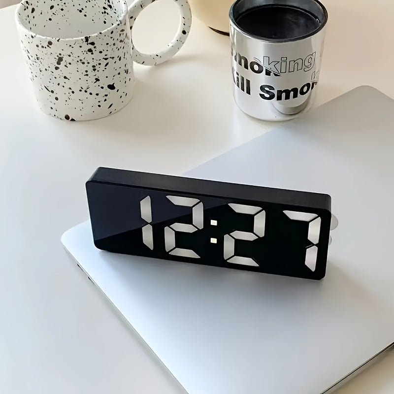 Reloj Despertador LED de Mesa con Pantalla Digital y Función de Alarma