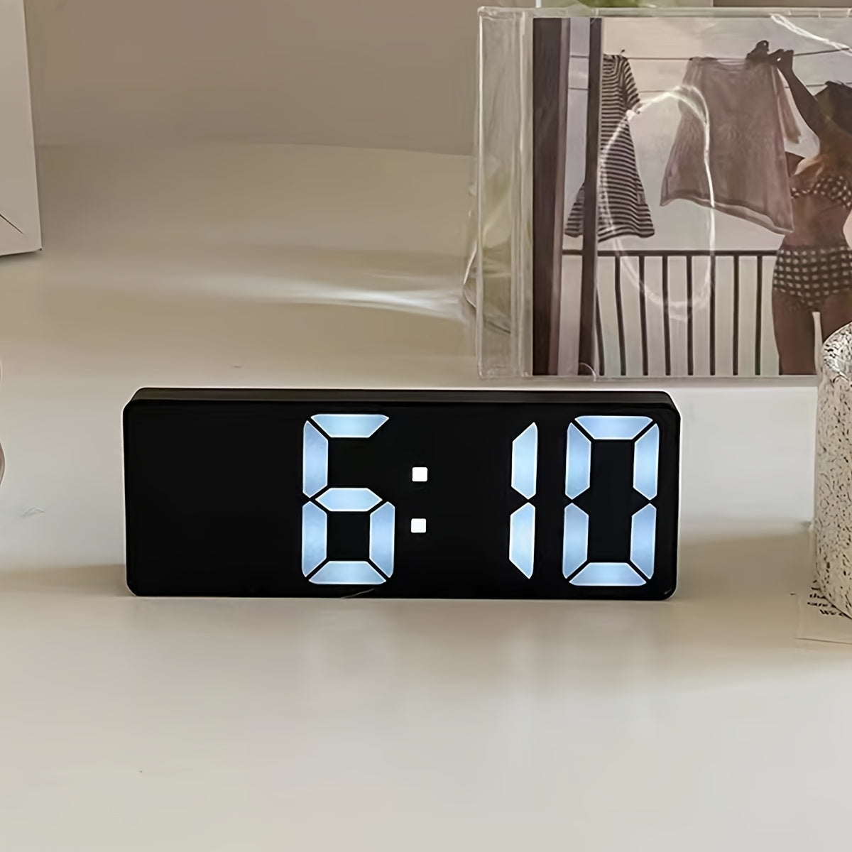Reloj Despertador LED de Mesa con Pantalla Digital y Función de Alarma