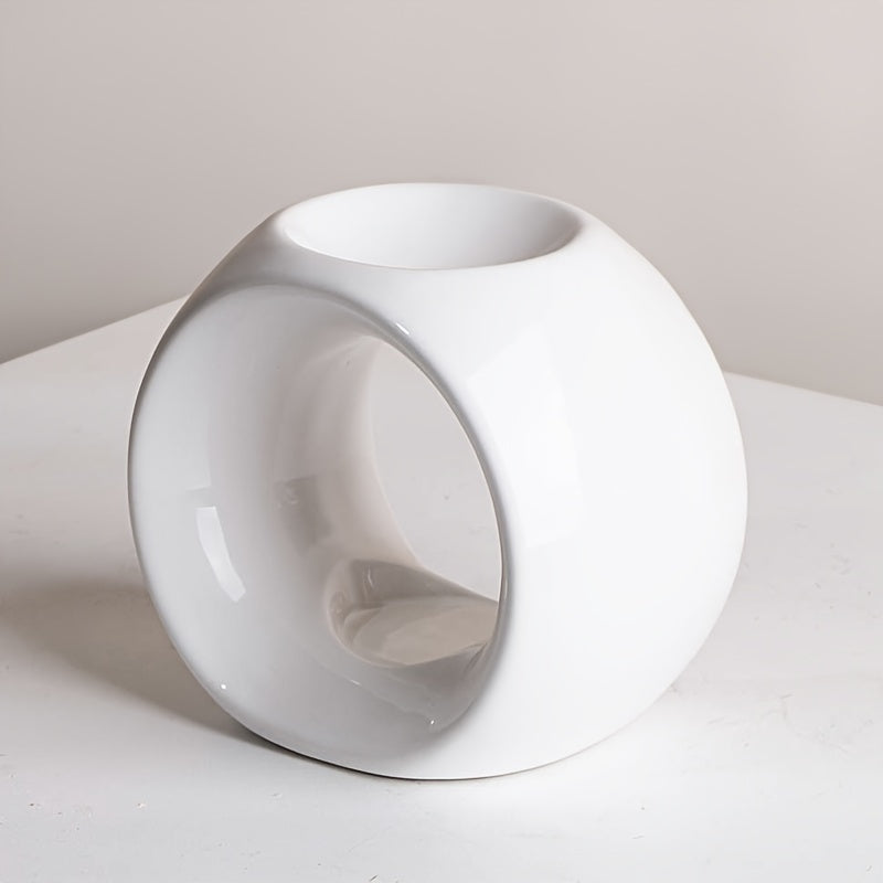 Oval Ceramic Oil Burner for Aromatherapy 