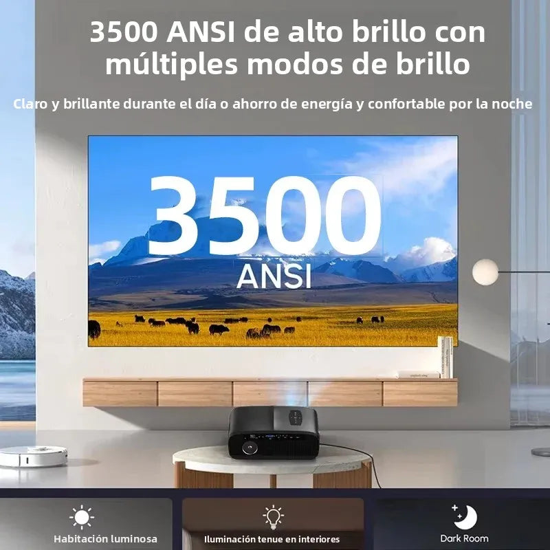 Portable 4K UHD HDR10 Projector for Home Theater and Gaming 