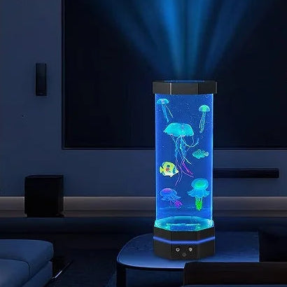 Lámpara de medusas con 17 colores y control remoto
