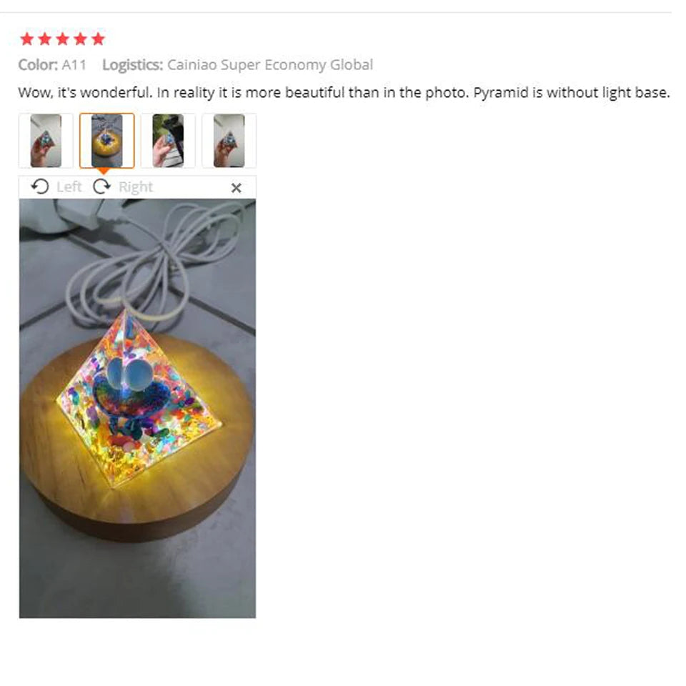 Pirámide de Cristal de Amatista para Meditación y Energía