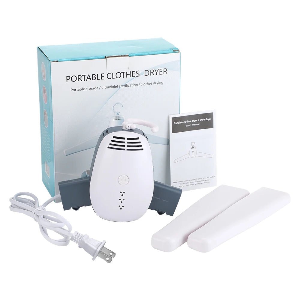 Secadora de Ropa Portátil con Esterilización UV y Control de Temperatura