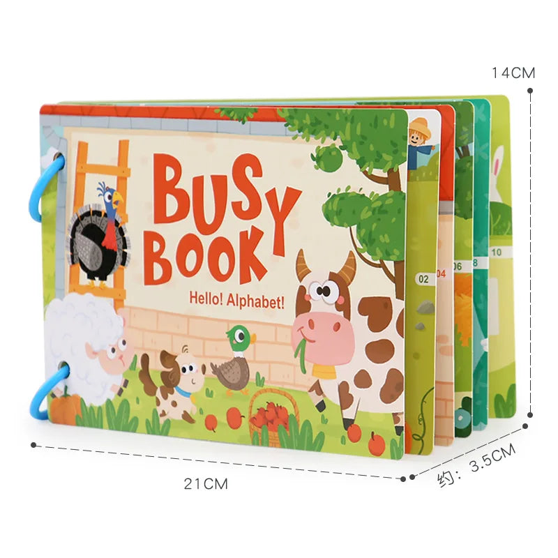 Montessori educational book for children, early learning toy 