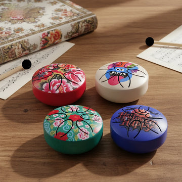 Dozzly 3-Inch Mini Hand Drum, 6 Notes, Colorful Design 