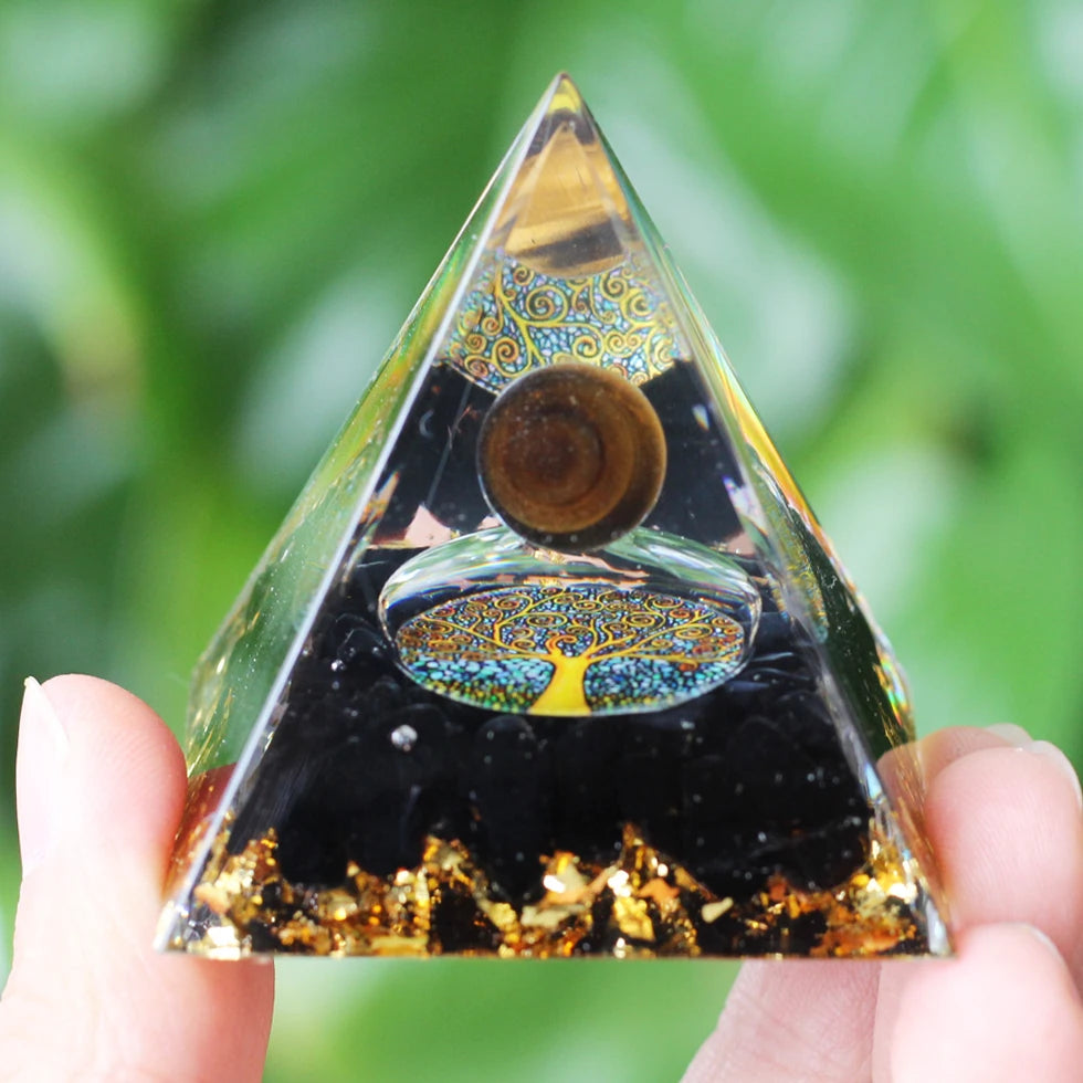 Pirámide de Cristal de Amatista para Meditación y Energía
