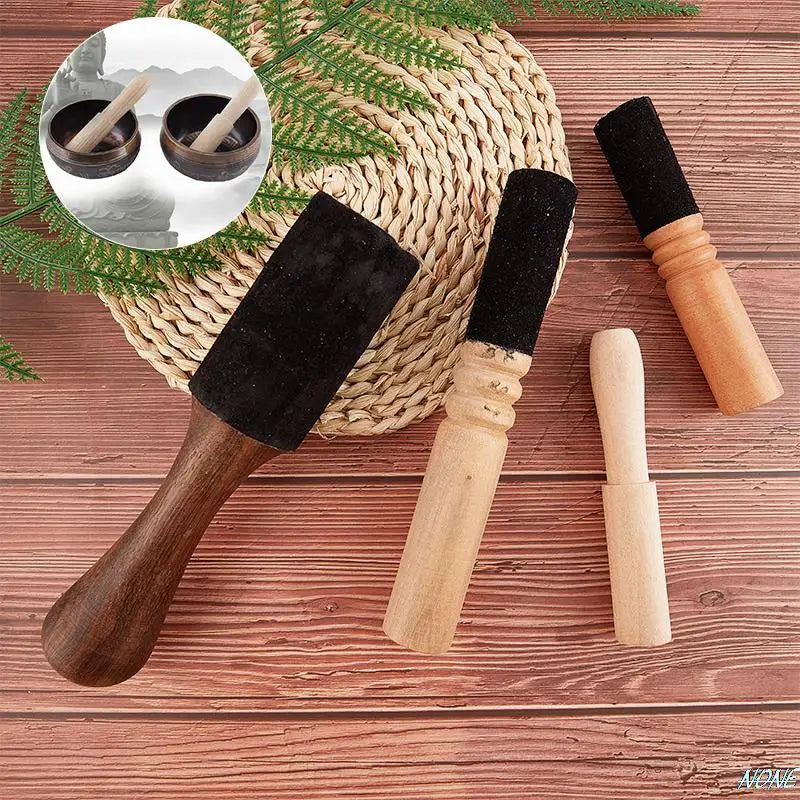 Cuenco Tibetano de Meditación con Mazo de Cuero