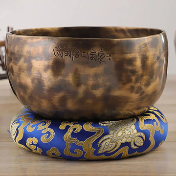 32cm Brass Tibetan Singing Bowl for Meditation and Chakras 