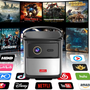 TouYinger G5 4K 1080P Portable Projector with Android and Battery 