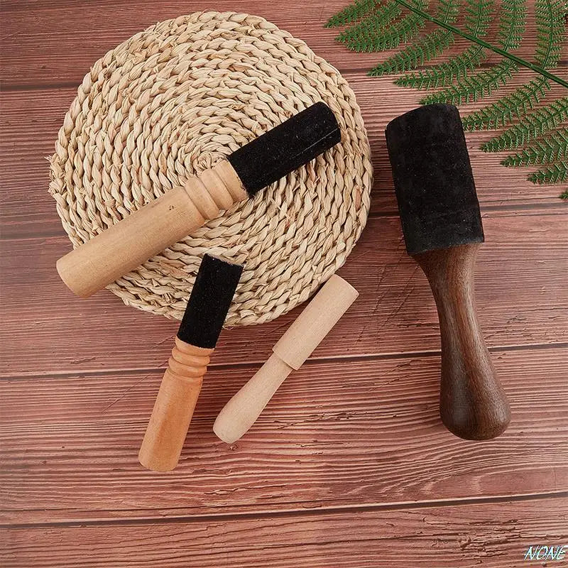 Cuenco Tibetano de Meditación con Mazo de Cuero