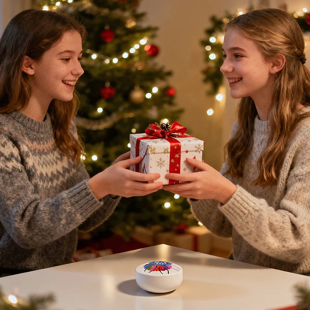 Dozzly 3-Inch Mini Hand Drum, 6 Notes, Colorful Design 