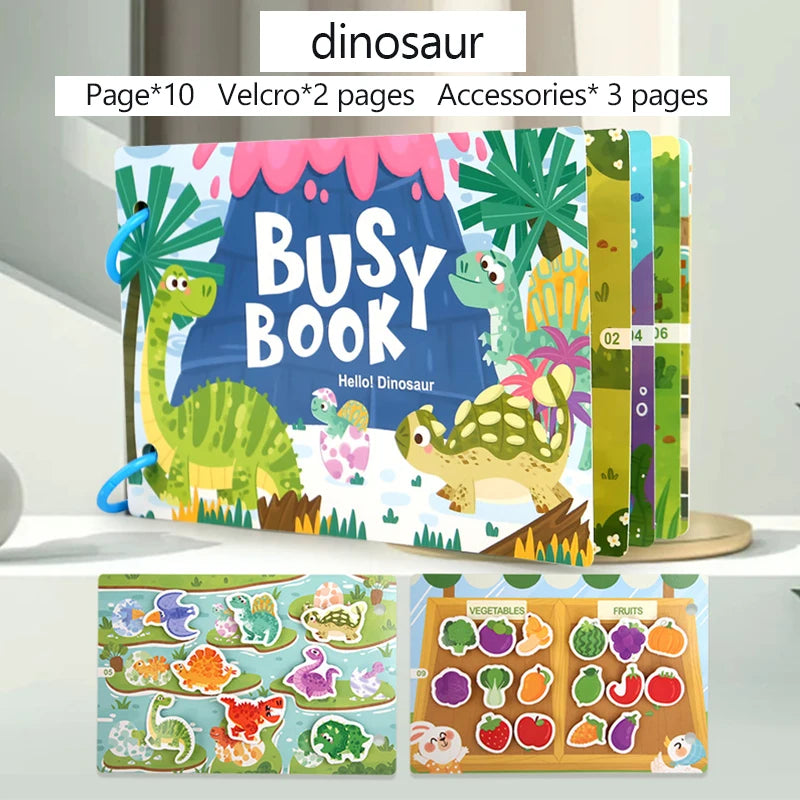Montessori educational book for children, early learning toy 