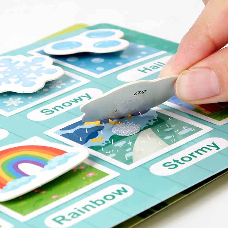 Montessori educational book for children, early learning toy 