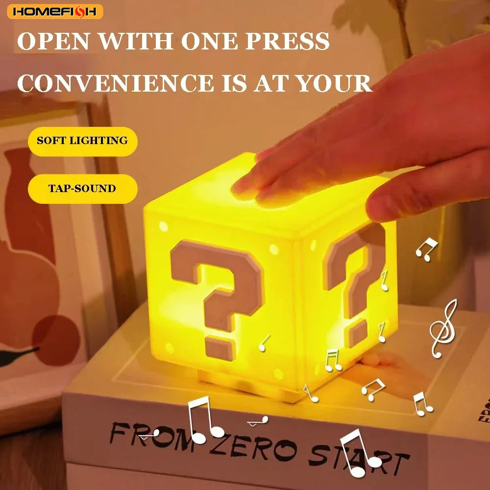 Luz nocturna LED recargable con música para dormitorio infantil