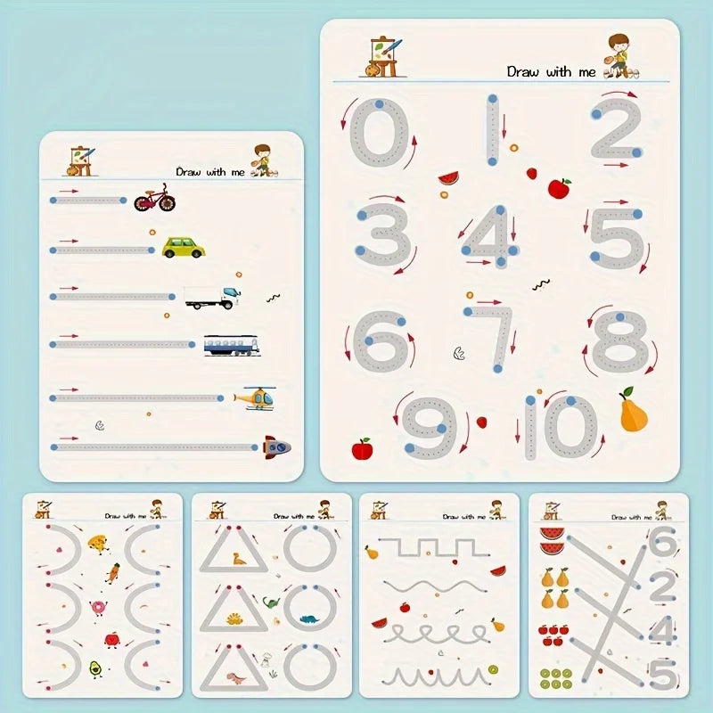 Reusable Calligraphy Practice Notebook for Children 