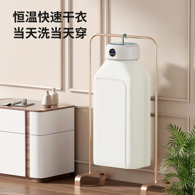 Secador de ropa portátil plegable con esterilización