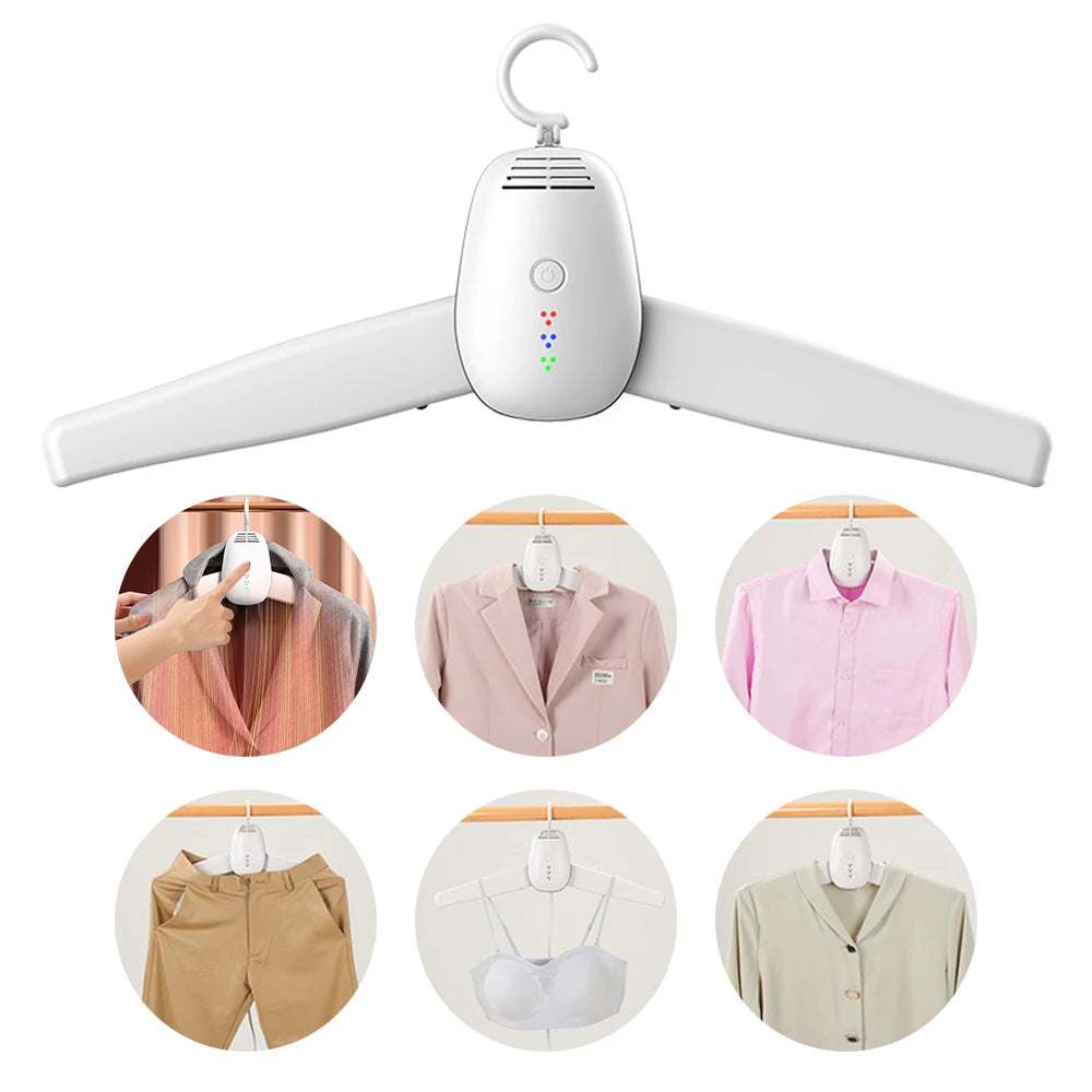 Secadora de Ropa Portátil con Esterilización UV y Control de Temperatura