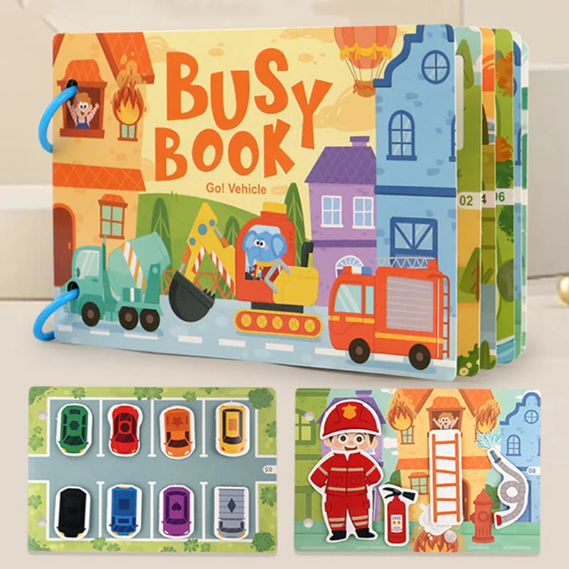 Montessori educational book for children, early learning toy 