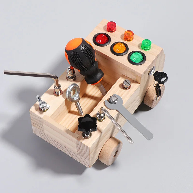 Montessori Wooden LED Switch for Children 