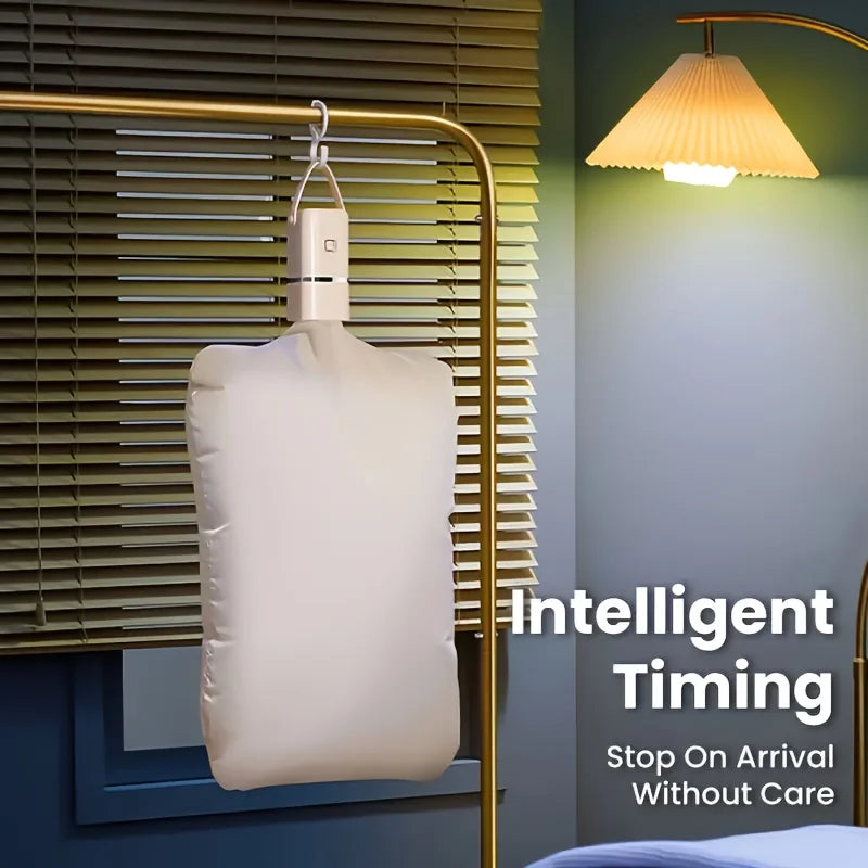 Secador eléctrico portátil con temporizador y armario plegable