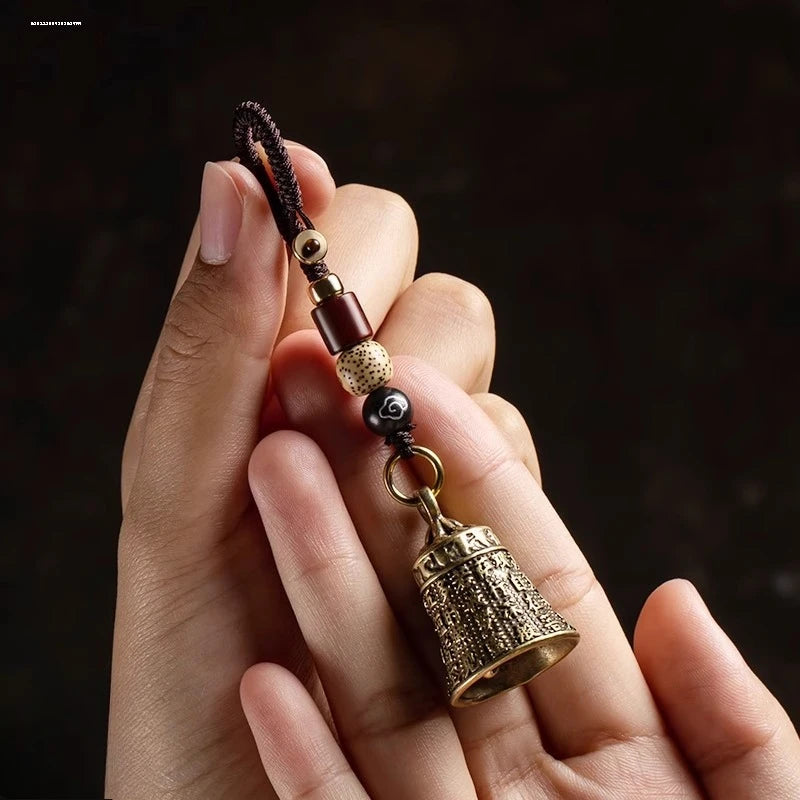 Carillón de Viento Estilo Ancestral con Campana de la Paz