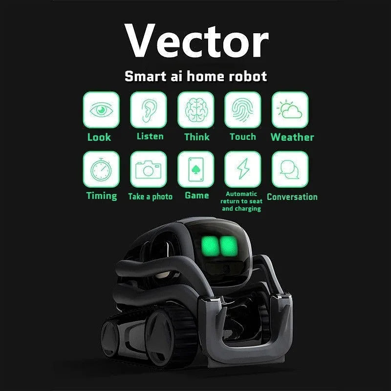 Robot interactivo Vector 2.0 con control de voz y cámara HD