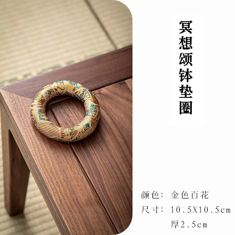 Tibetan Nepalese Singing Bowl Mat for Meditation and Yoga 