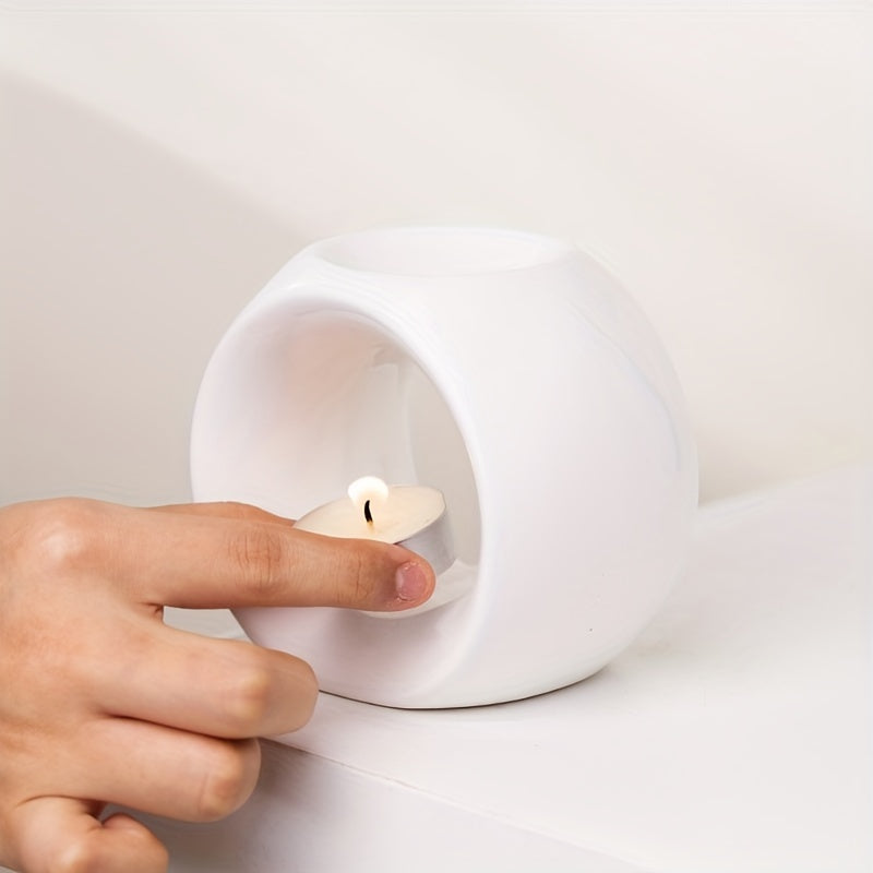 Oval Ceramic Oil Burner for Aromatherapy 
