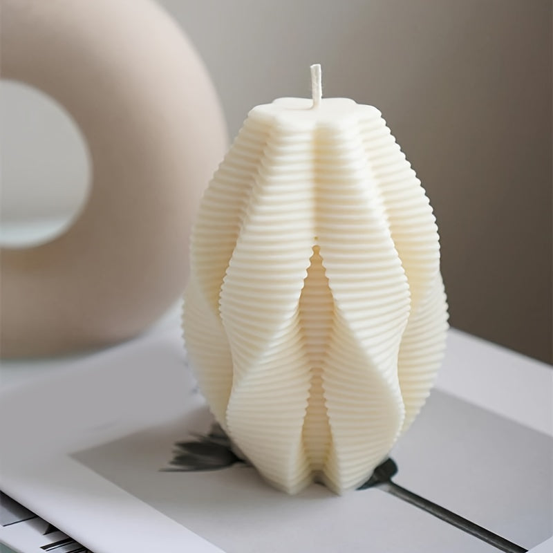 Silicone Mold for Rotating Geometric Candle 