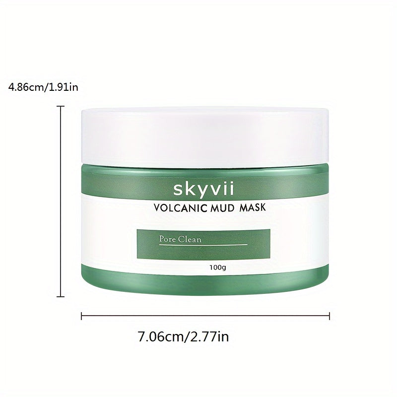 Mascarilla de Barro Volcánico 100g, Limpieza Facial y Corporal