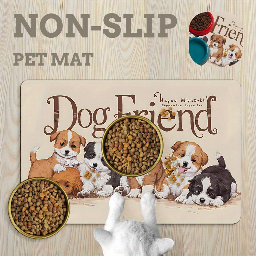 Alfombrillas Antideslizantes para Comederos de Mascotas