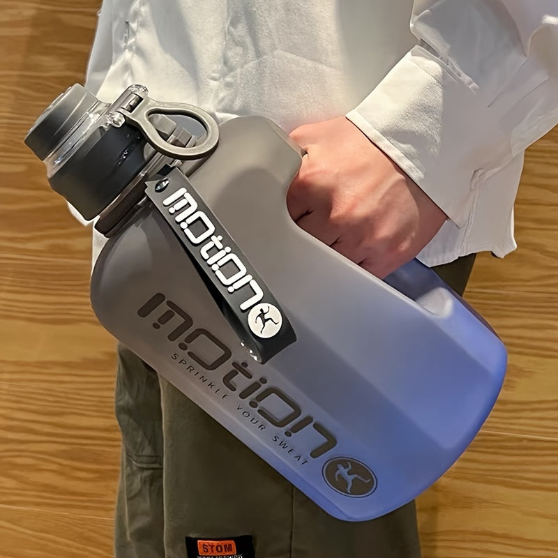 Botella Deportiva 2.2L con Pajita, Reutilizable y Portátil