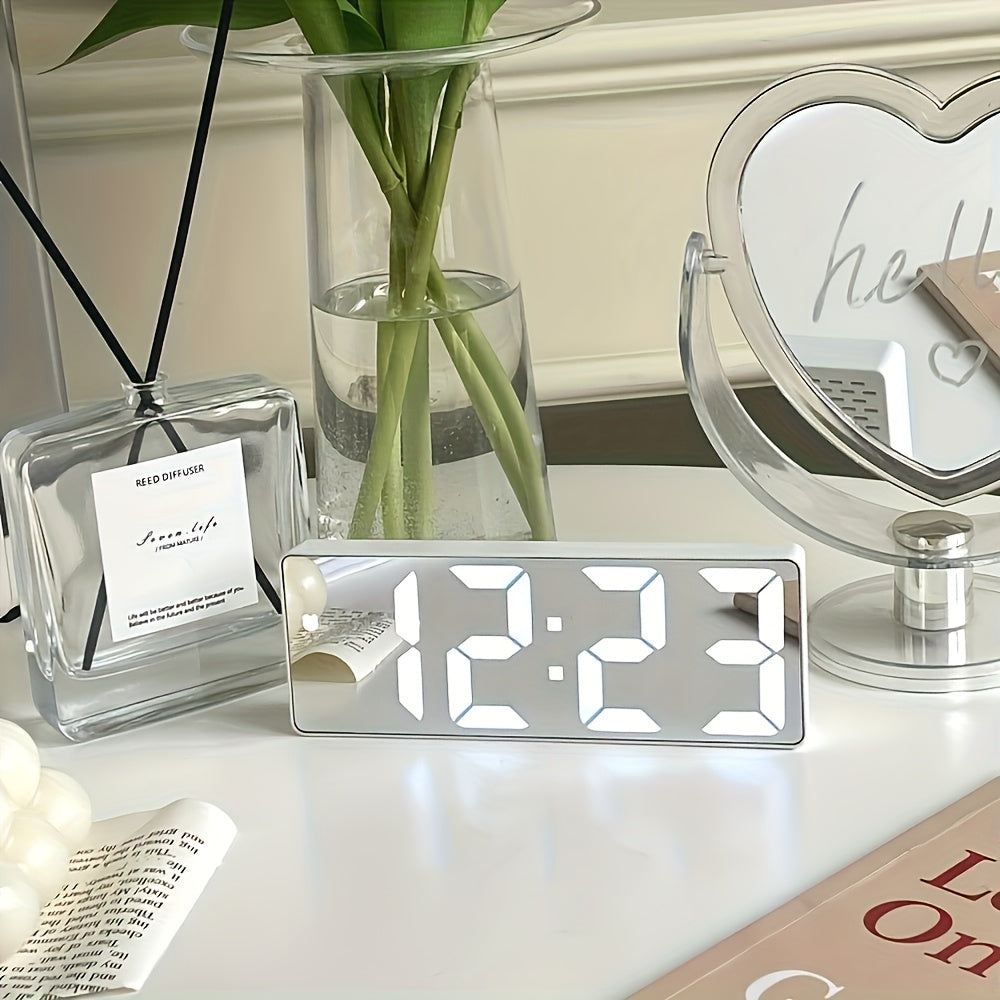 Reloj Despertador LED de Mesa con Pantalla Digital y Función de Alarma