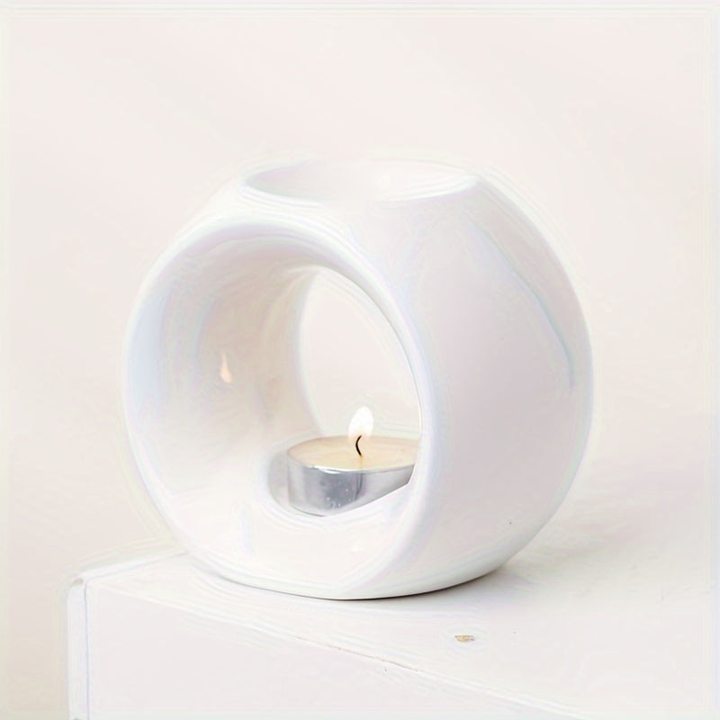 Oval Ceramic Oil Burner for Aromatherapy 