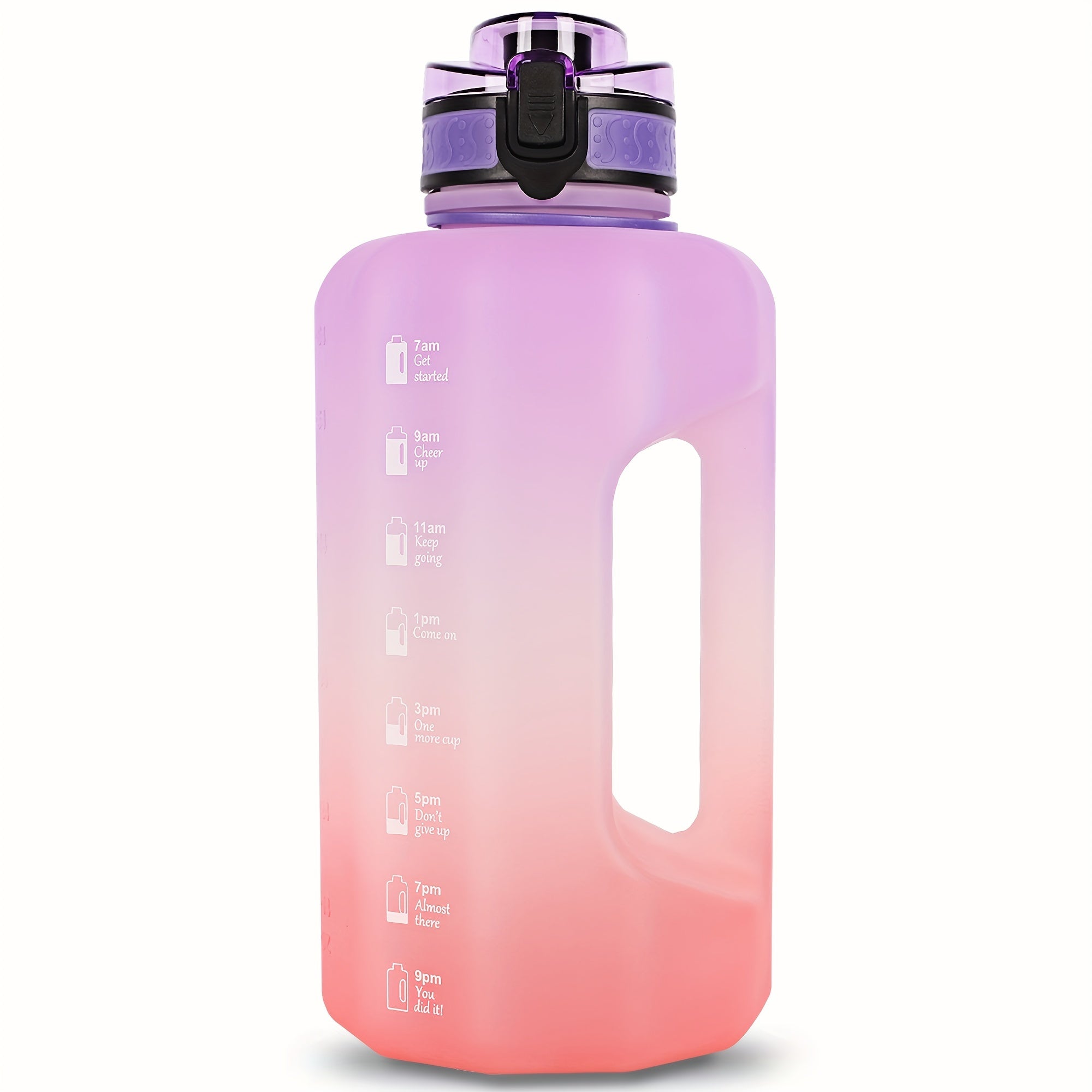 Large 2.2L Water Bottle with Handle, BPA Free for Fitness 