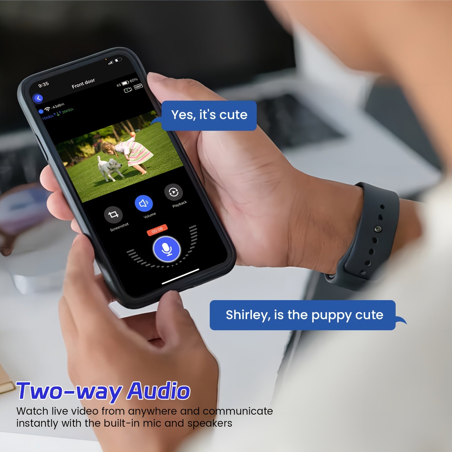1440P Smart Video Intercom with Human Detection and Cloud Storage 