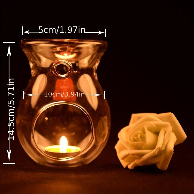 Clear Glass Holder for Scented Candles 