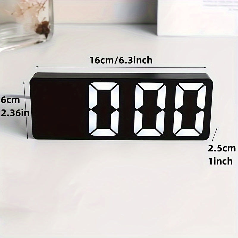 Reloj Despertador LED de Mesa con Pantalla Digital y Función de Alarma