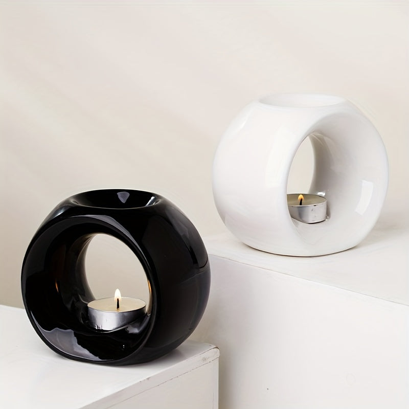Oval Ceramic Oil Burner for Aromatherapy 