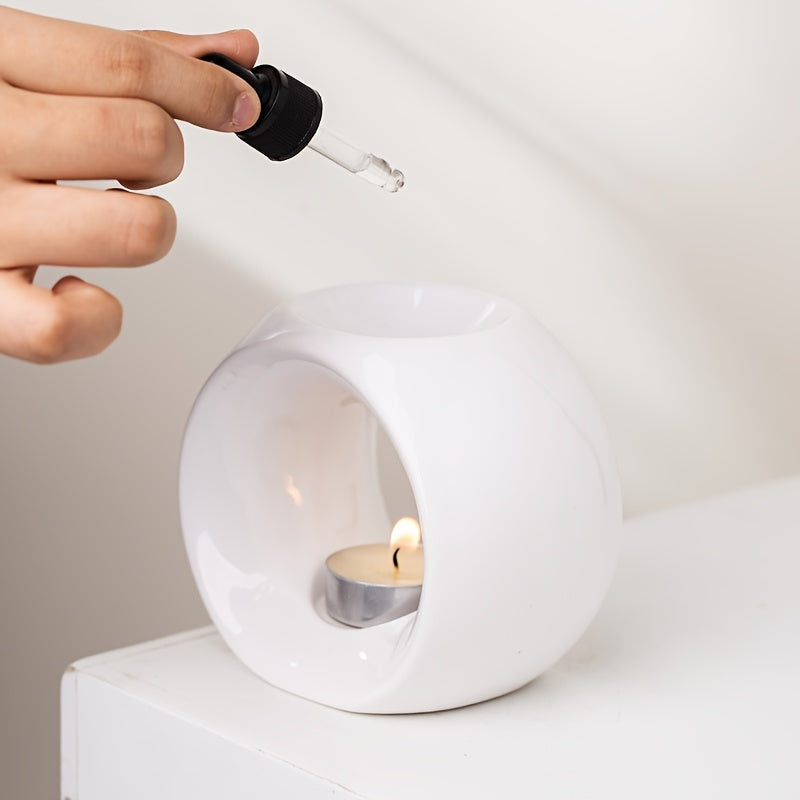 Oval Ceramic Oil Burner for Aromatherapy 